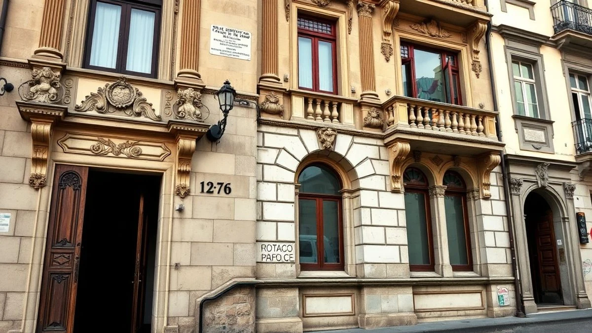 Imagen ilustrativa: fachada de un edificio histórico con una puerta de madera abierta y un cartel genérico de casa de la cultura, en una calle de Oliva.
